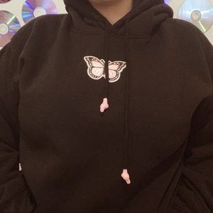Pink butterfly Hoodie 🦋